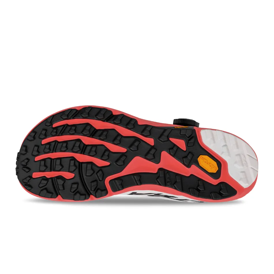Altra Men's Timp Boa Trail Running Shoe in White/Coral SS25 Strong - build