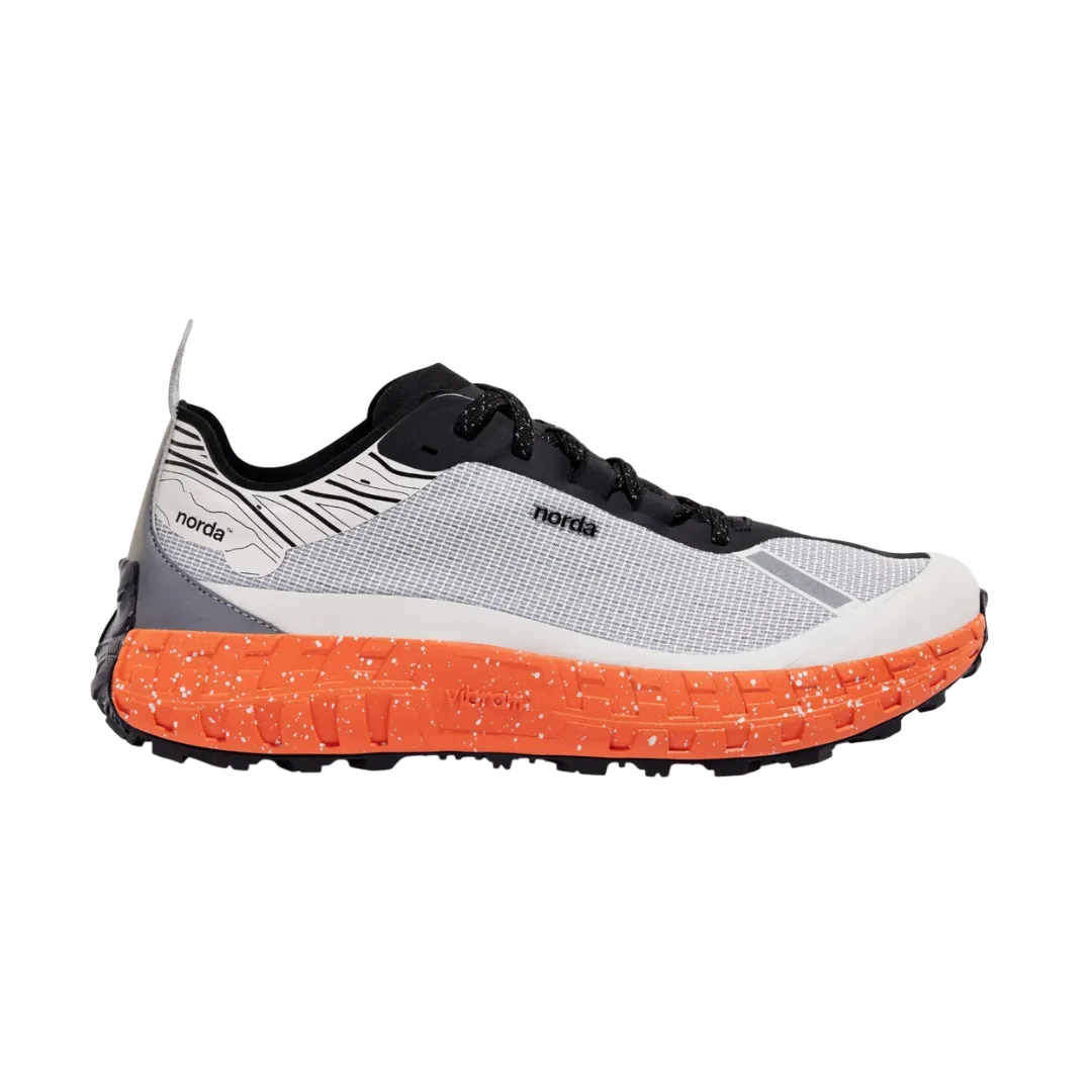 Walk Comfort ground contact Norda Women's 001 G  Spikes Trail Running Shoes (Gray Orange)