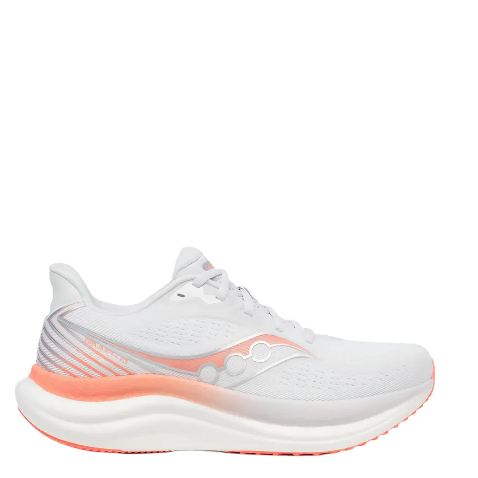 Multi   Directional Tread police - training running shoes Saucony Women's Triumph 23 Running Shoes in White/Wistful - Online Exclusive