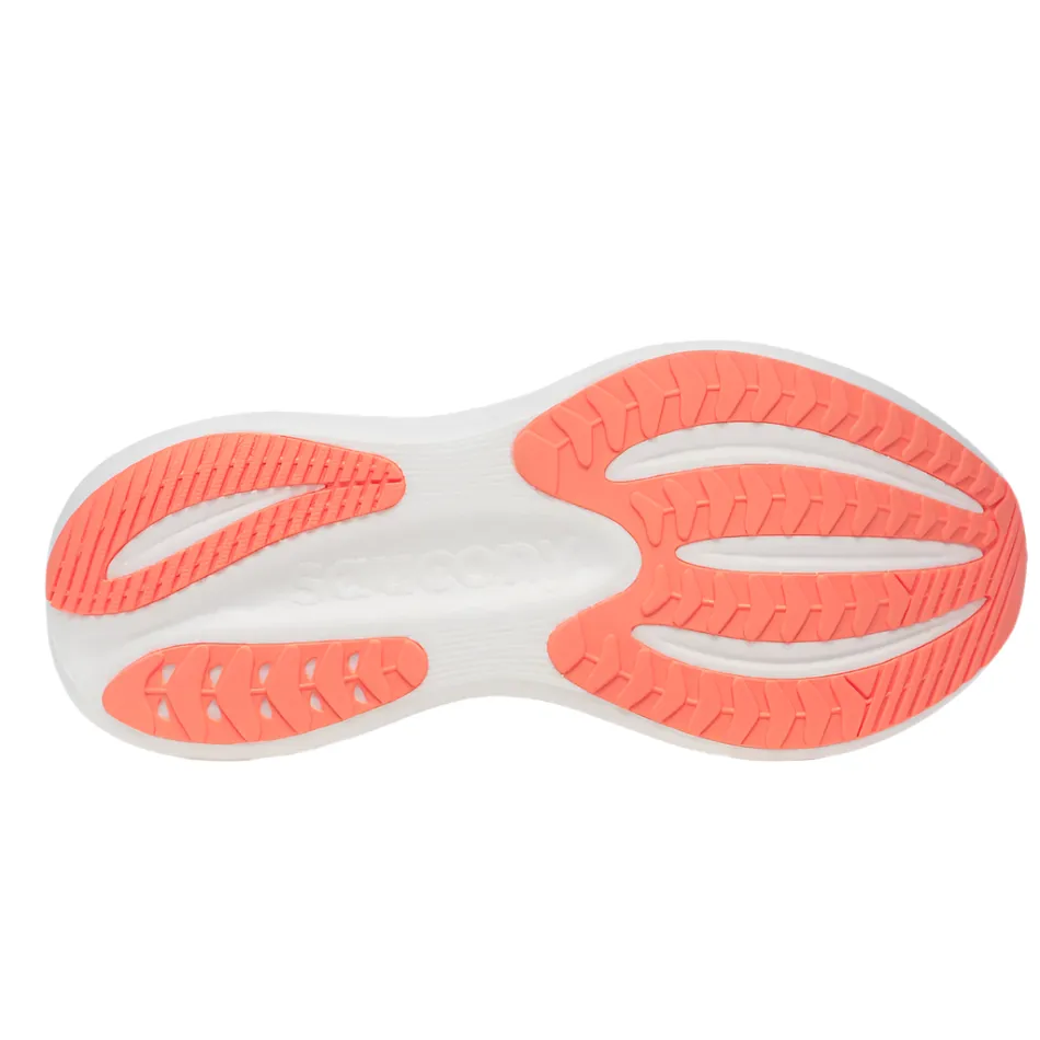 Saucony Women's Triumph 23 Running Shoes in White/Wistful - Online Exclusive Leather Quality