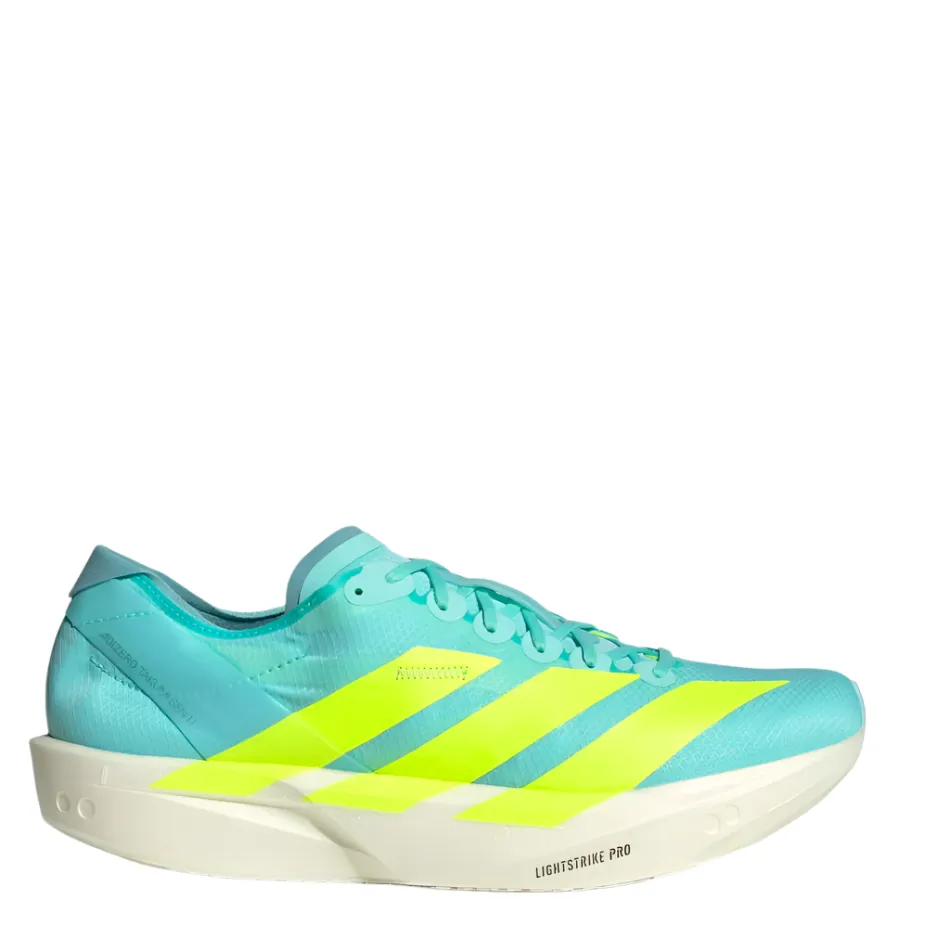 Adidas Men's Takumi Sen 11 Running Shoes in Flash Aqua/Zero Metalic /Mint Ton AW25 foam - filled - feature shoes speed - optimized