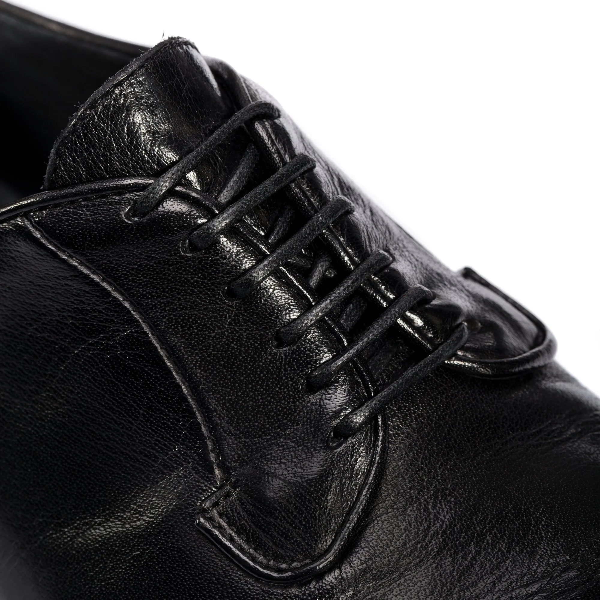 ELIAS 617<br>Black derby shoes Reliable Fit Canvas Upper