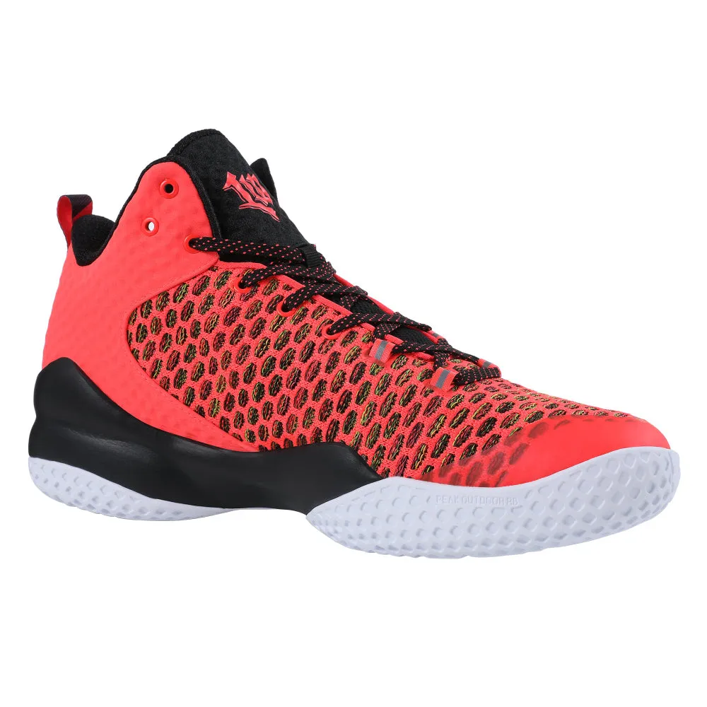 PEAK Basketball Shoes Lou Williams Streetball Master Fluorescent Orange Impact Diffusion Comfort Control