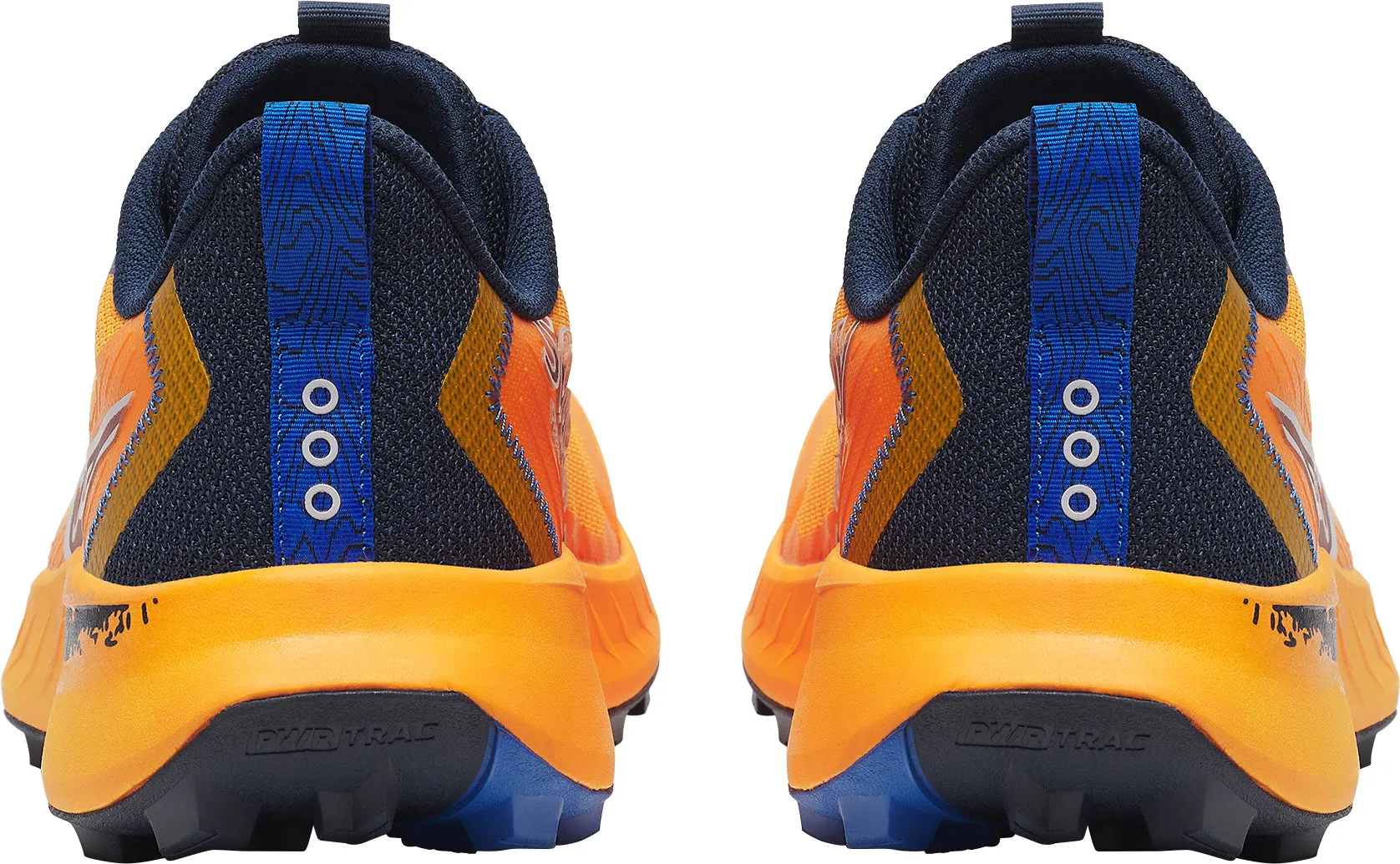 Interior foam hugs the foot for secure containment Saucony Peregrine 15 Mens Trail Running Shoes - Orange