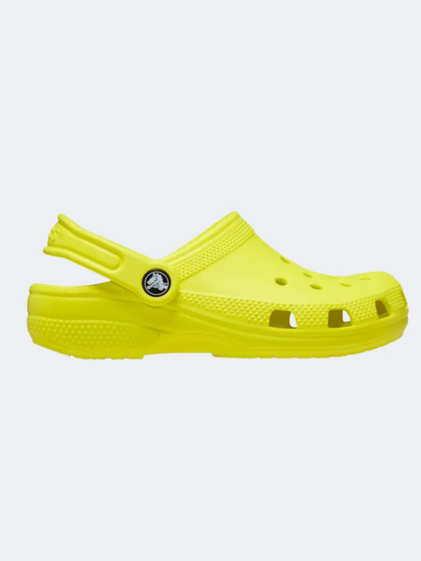 Crocs Classic Kids Lifestyle Slippers Yellow/Acidity Mid Top Ice Guard