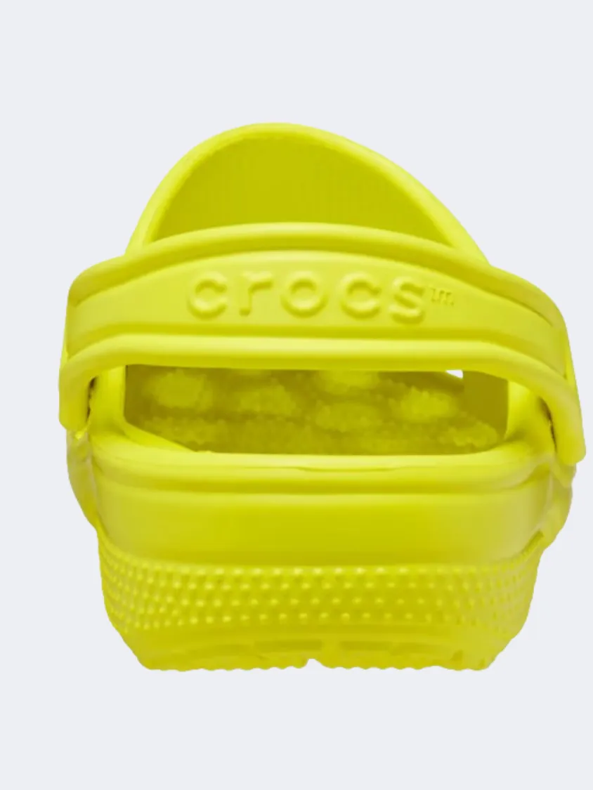 Crocs Classic Kids Lifestyle Slippers Yellow/Acidity Adult Ease