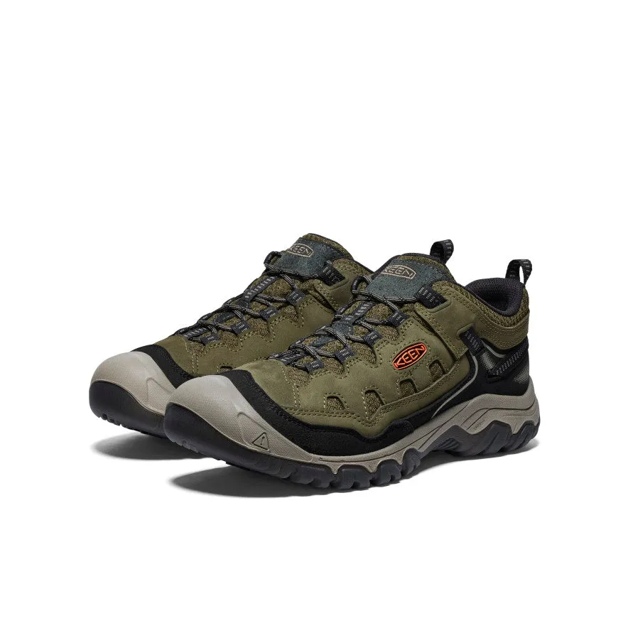 Endurance Boost Men's Targhee IV Vented Hiking Shoe  |  Dark Olive/Gold Flame