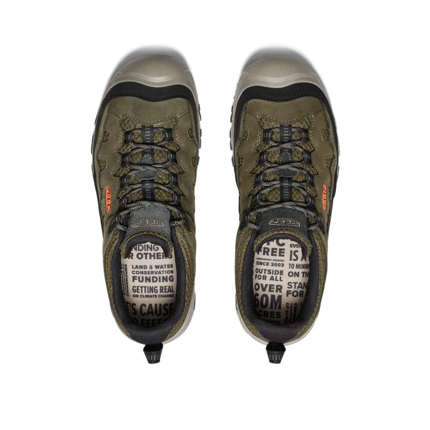 Insole provides step-in comfort right away Men's Targhee IV Vented Hiking Shoe  |  Dark Olive/Gold Flame