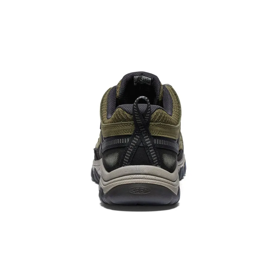 Reliable Lightweight construction allows for swift direction changes Men's Targhee IV Vented Hiking Shoe  |  Dark Olive/Gold Flame