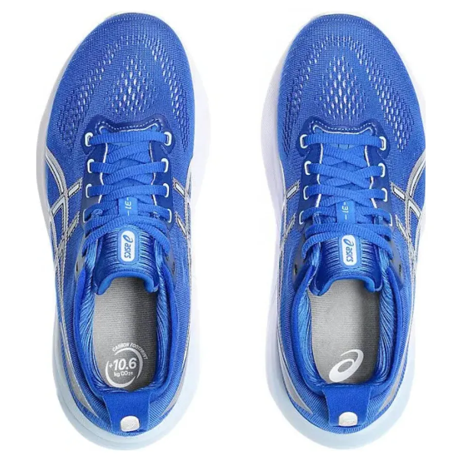 ASICS Women's Gel-Kayano 31 Running Shoes in Ilusion Blue/White Omni-grip