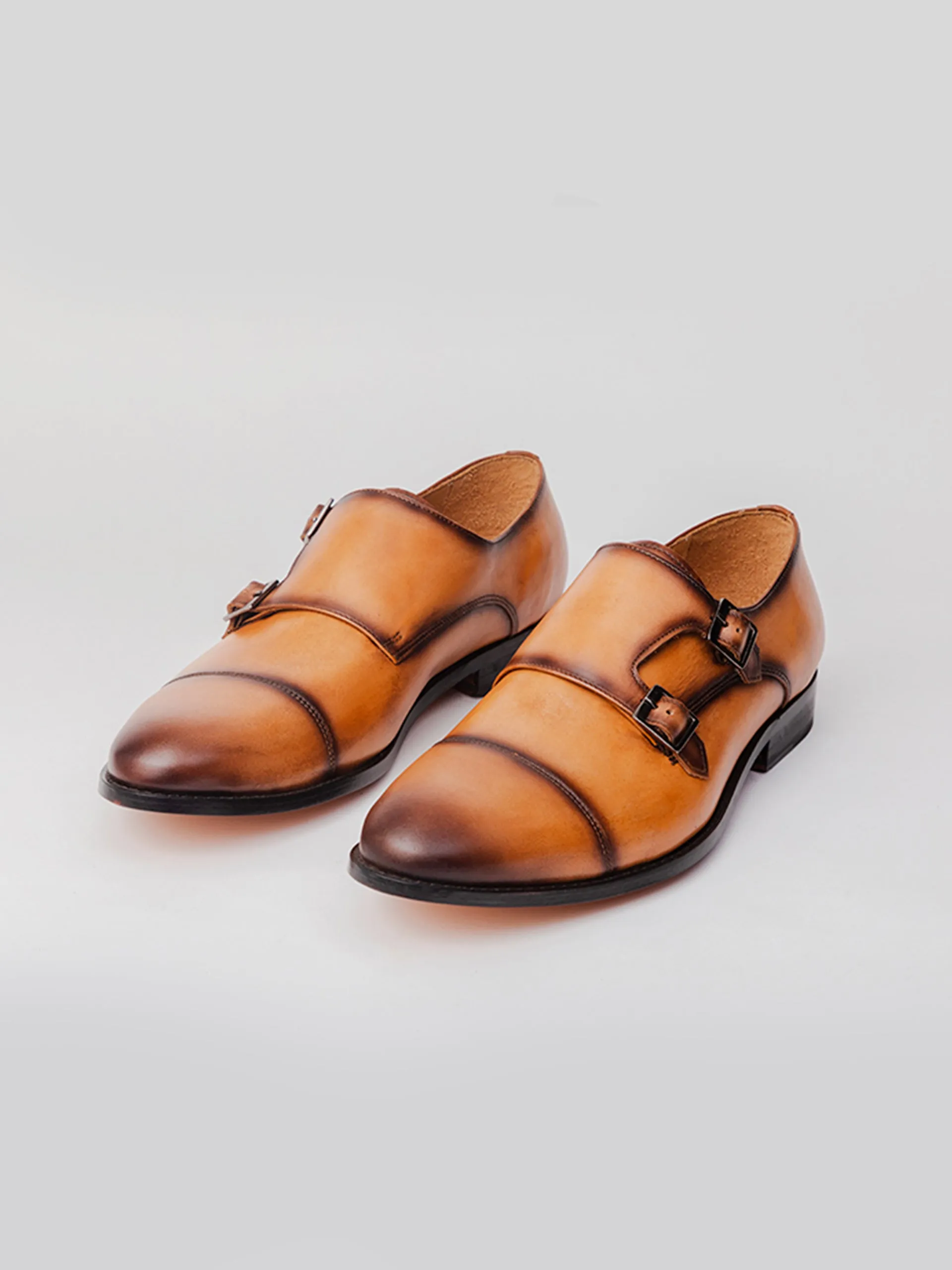 Real Work Timeless Appeal Shubhan Double Monk - Patina