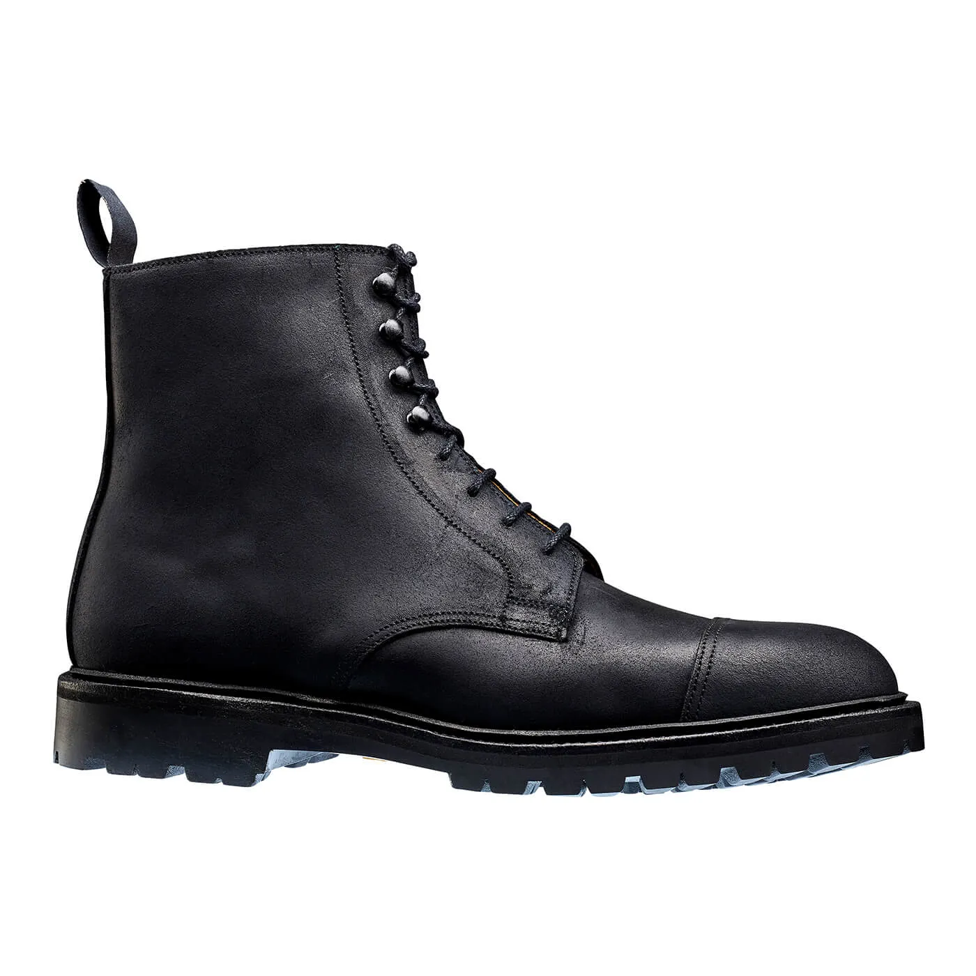 Coniston Black Rough-Out Suede Anti Bacterial