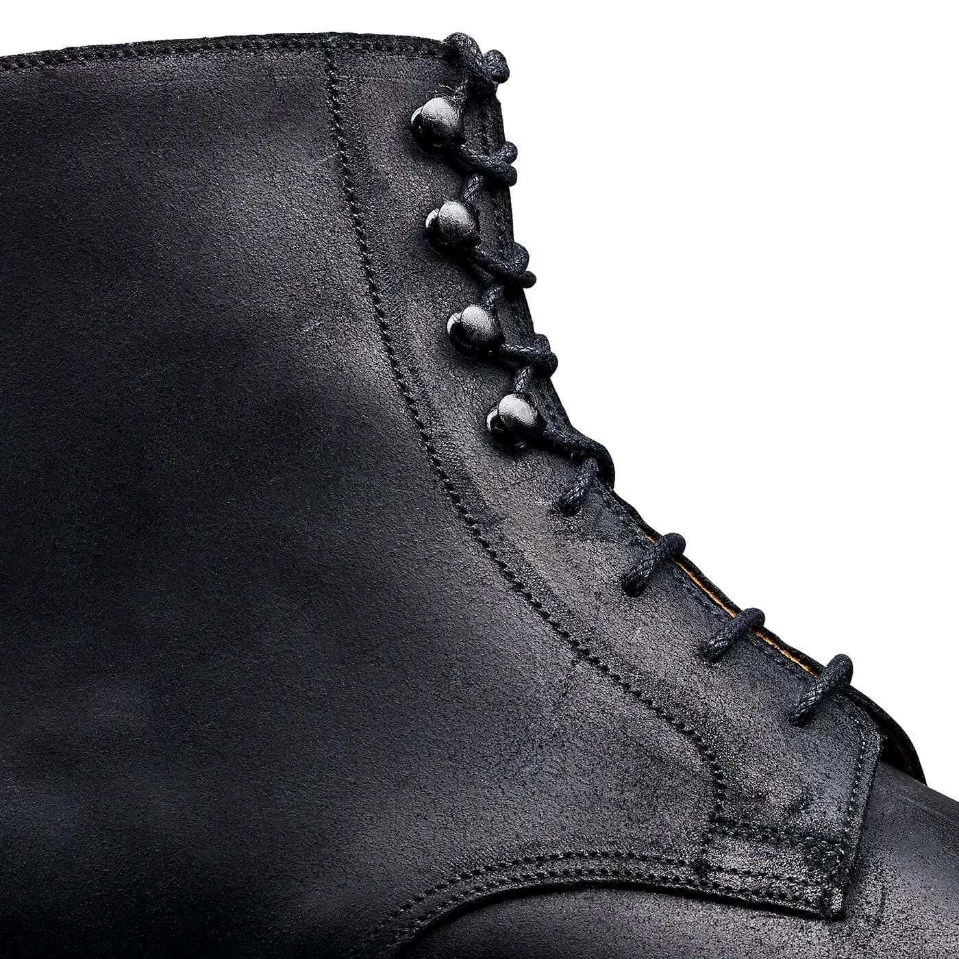 Lightweight Formal Fit Clean Stitch Coniston Black Rough-Out Suede