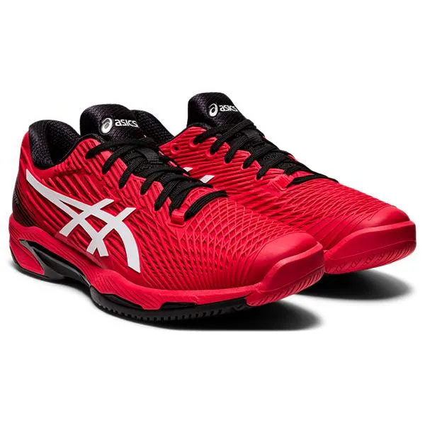 Durable Build Comfort Trail Asics Solution Speed FF 2 - Electric Red/White