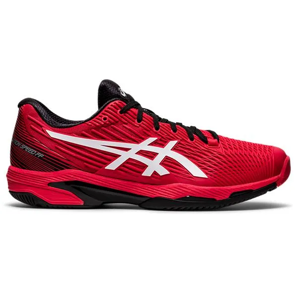 Cushioned Asics Solution Speed FF 2 - Electric Red/White