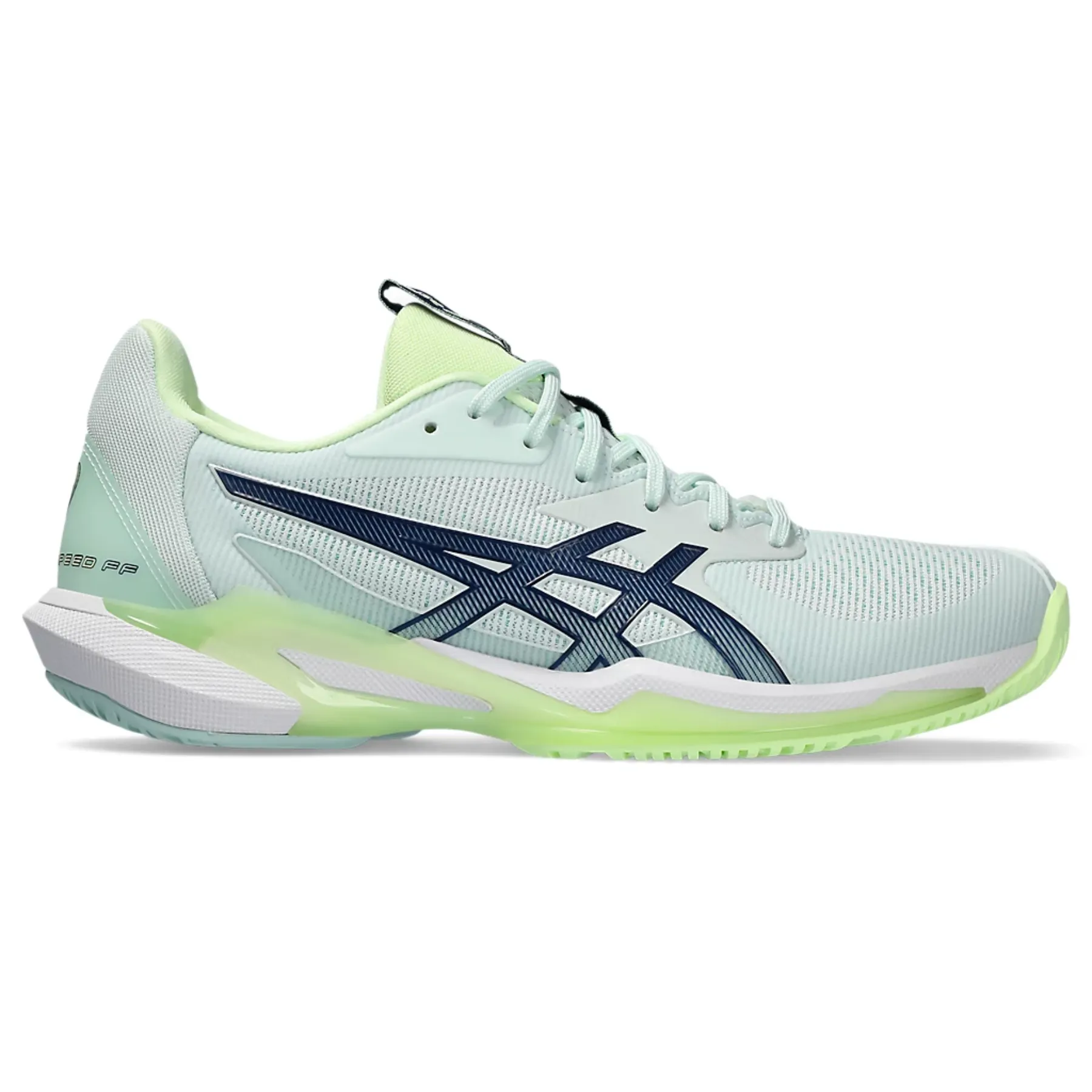 Asics Solution Speed  FF 3 Women Tennis Shoes - Pale Mint/Blue Expanse Urban Casual Breathable Linings