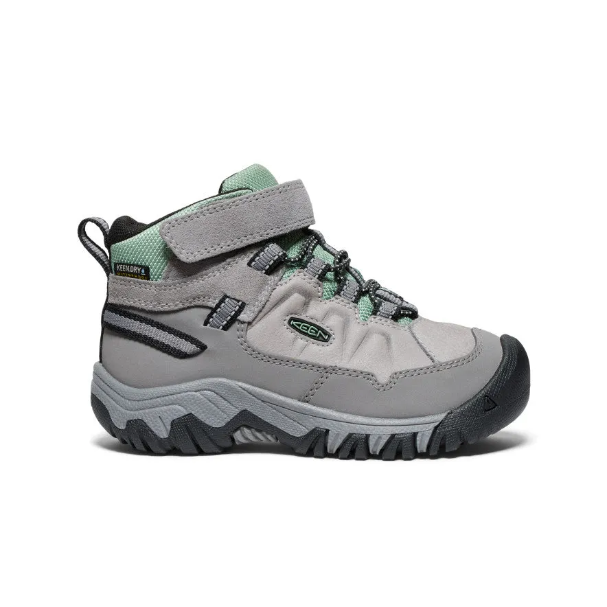 Dynamic Style Little Kids' Targhee IV Waterproof Hiking Boot  |  Alloy/Granite Green