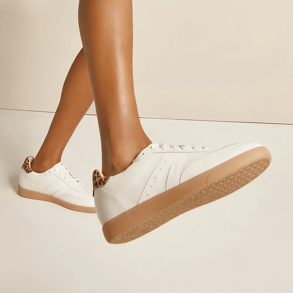 Water Edge Levi White/Leopard Print