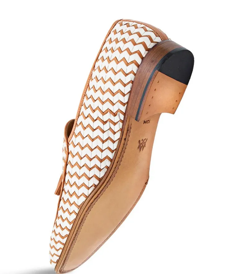 Star Shine Supportive structure Style: Sants Woven Tasseled Loafer