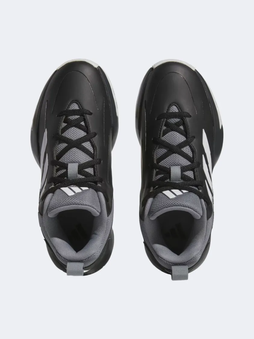 Adidas Cross Em Up Select Gs Basketball Shoes Black/White/Grey Work