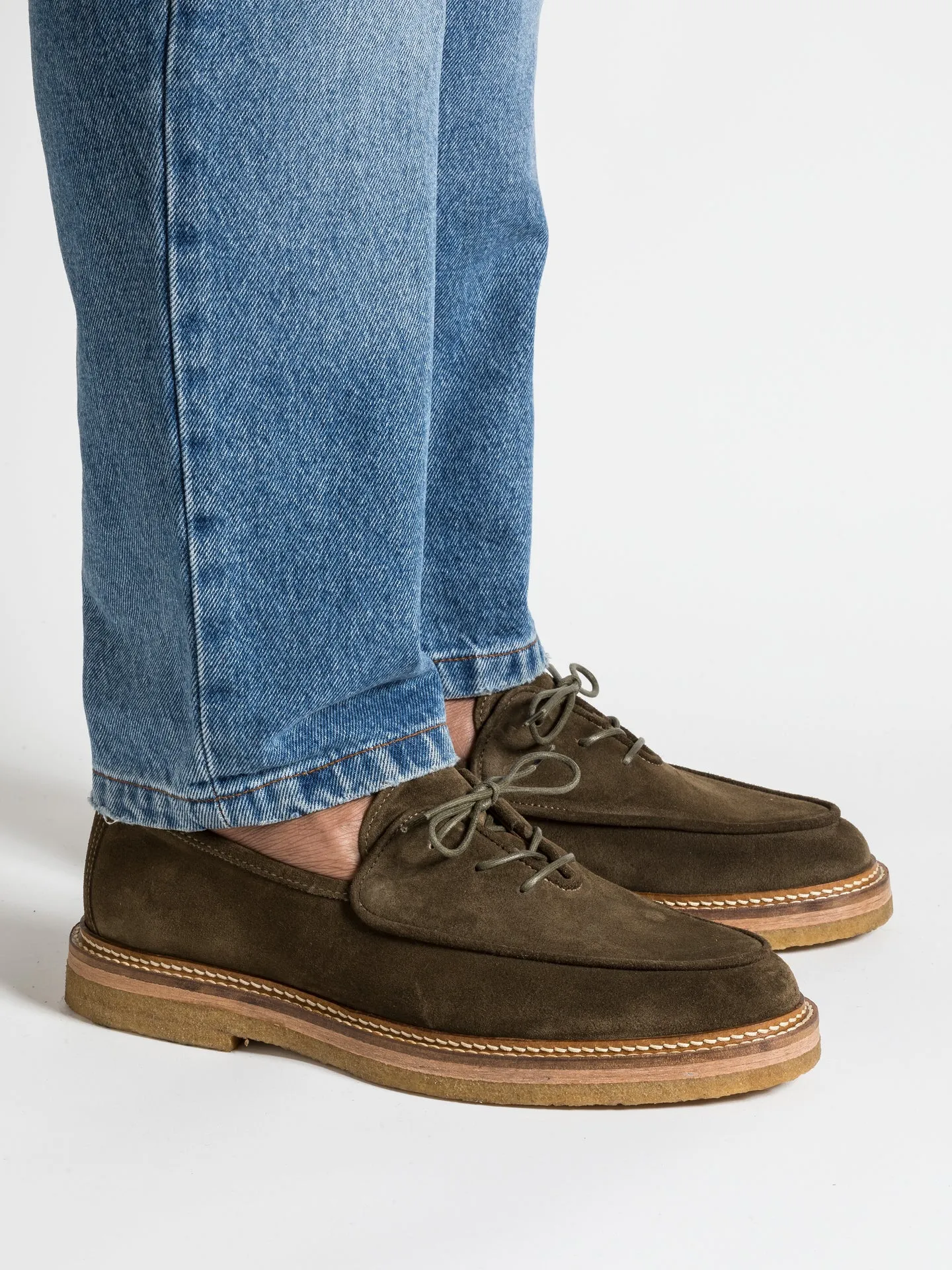 Classic Workday Style Step Style OLIVIER MARRON GLACE SUEDE