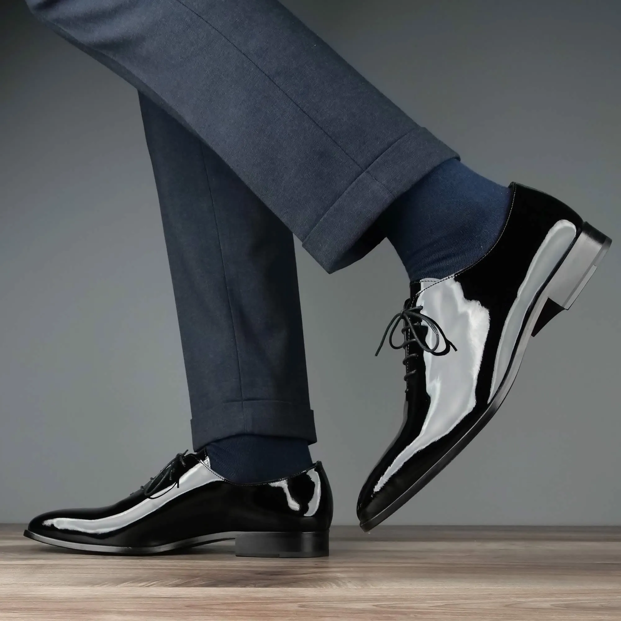 Classic Fashion Mayfair Wholecut Patent Leather Black