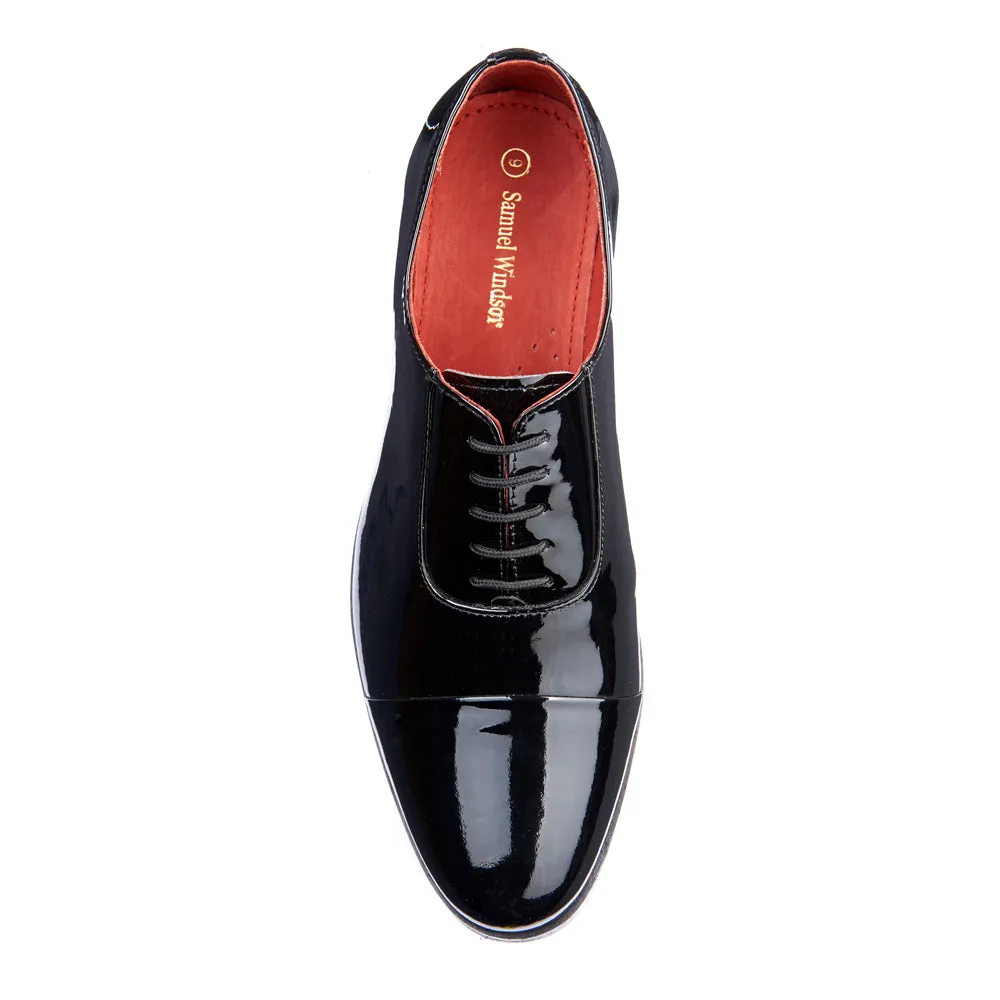 Elegant Shape Comfort Look Oxford Dress Shoe - Black
