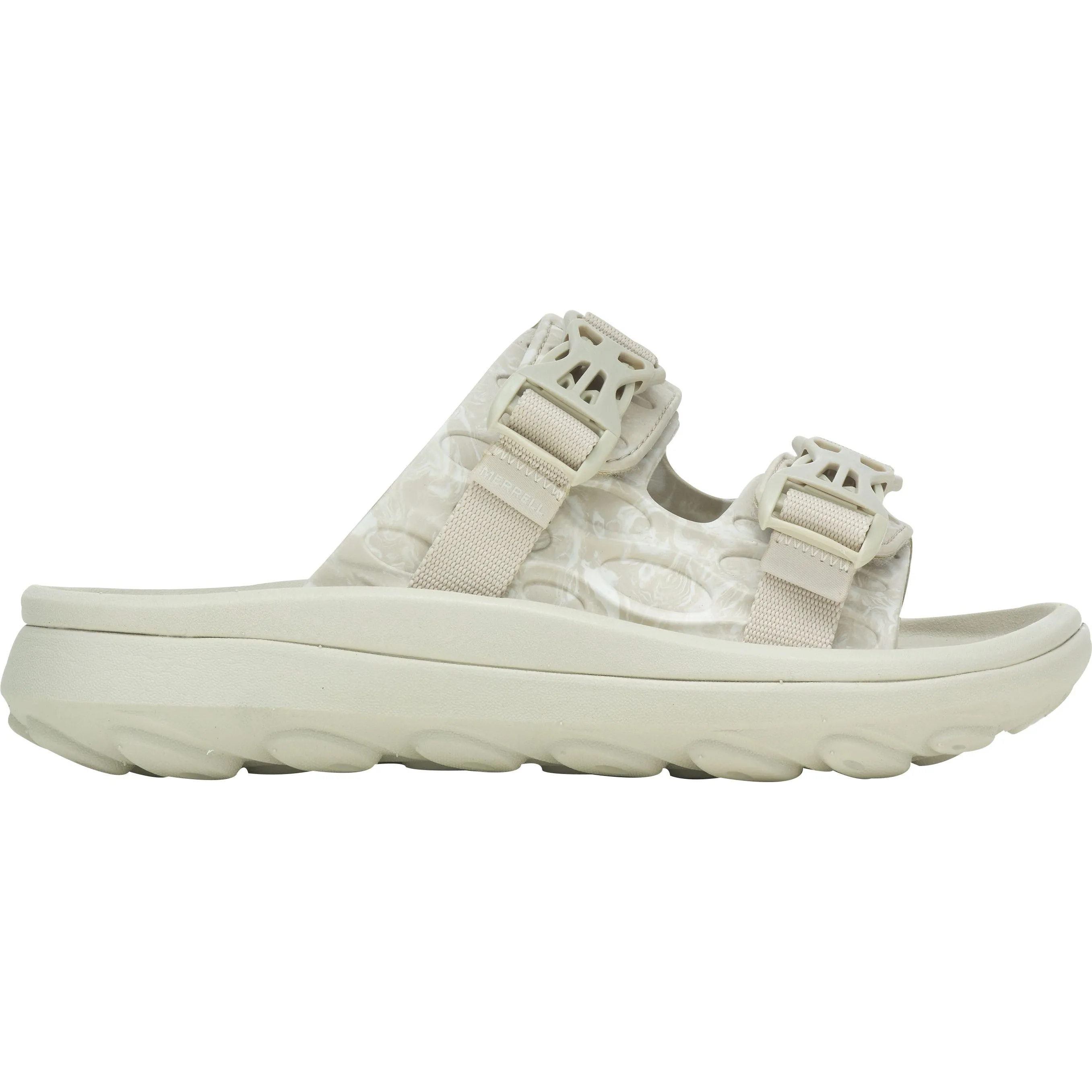 Ankle Support Multi-Terrain Fit Merrell Hut Ultra Wrap Womens Sandals - Cream