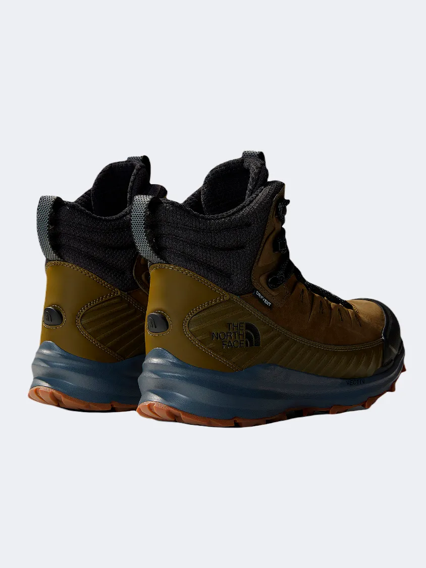 The North Face Vectiv Fastpack Insulated Waterproof Men Hiking Shoes Military Olive/Black High Impact Fit