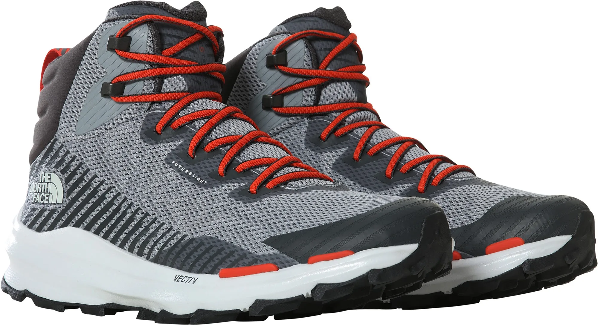 Climb Training Speed Boots The North Face Vectiv FastPack Mid FutureLight Mens Walking Boots - Grey