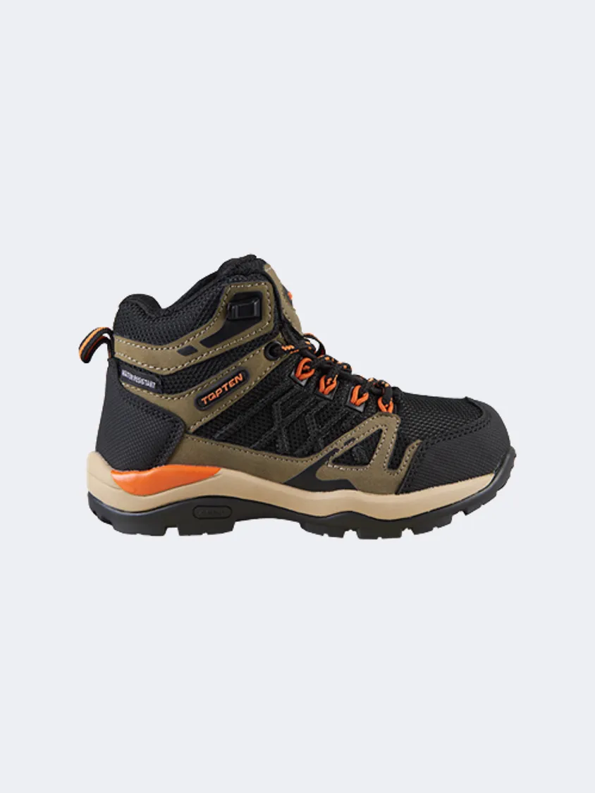Slope Support Premium Grip Top Ten  Kids Hiking Boots Brown