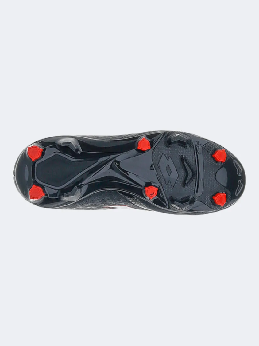 Lotto Maestro 700 Fg Jr Kids Football Shoes Black/Silver/Red Men's footwear