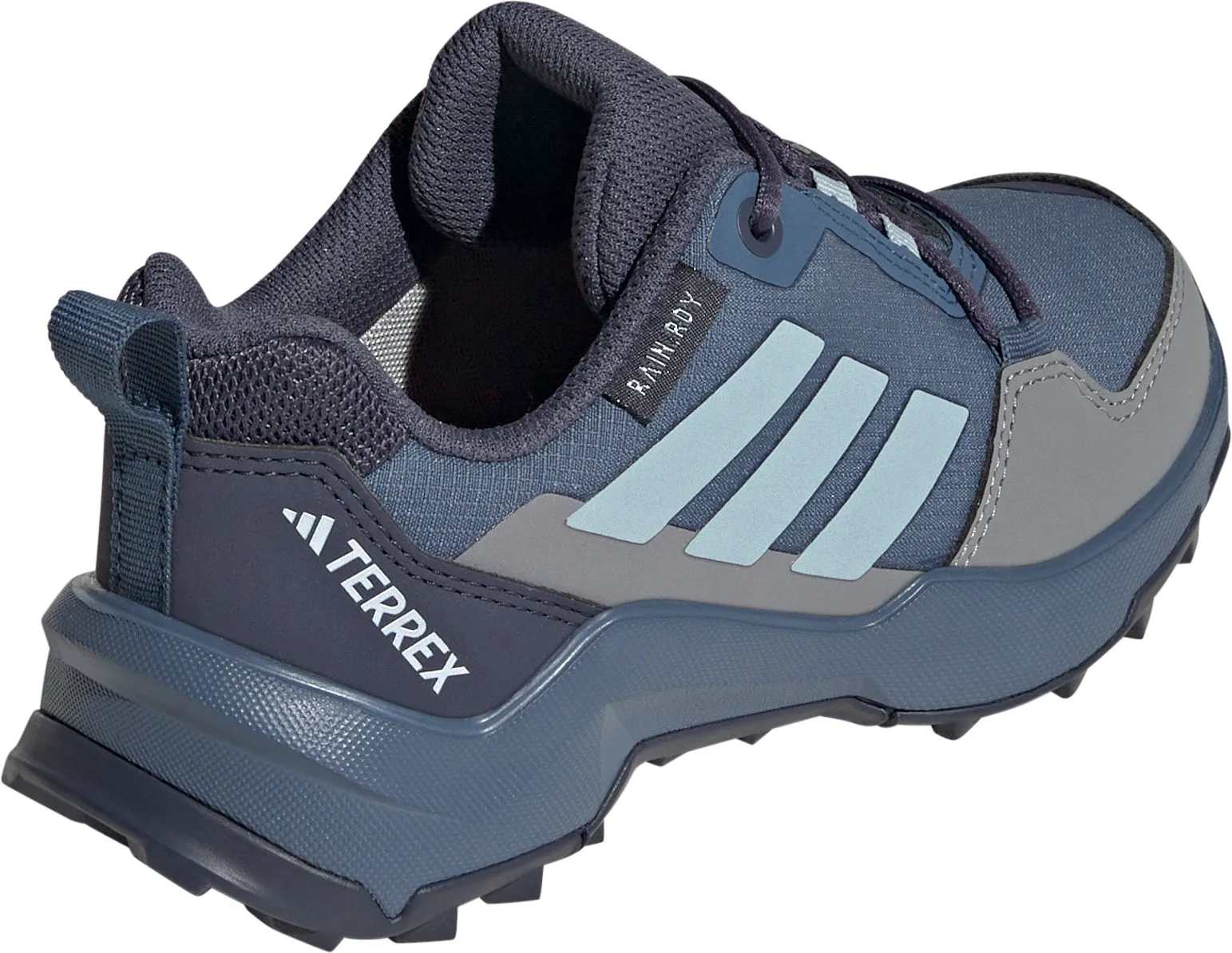 Stability Design Trail Safety adidas Terrex AX4R RAIN.RDY Junior Walking Shoes - Blue