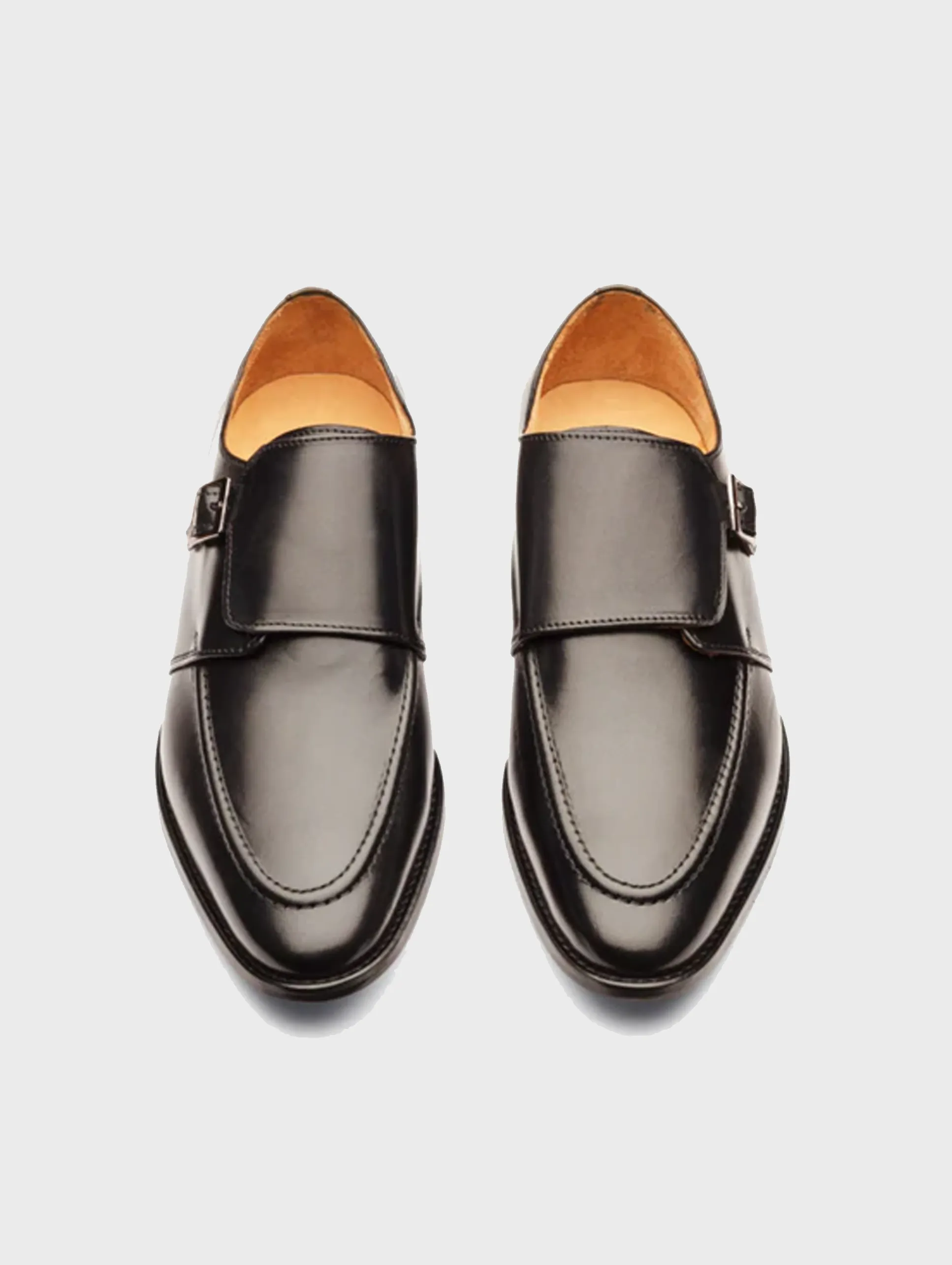 perfect size Stylish Fit Mason Single Monk - Black