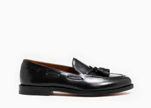 Tassel Loafer Black Calf Ground Hug Travel Light
