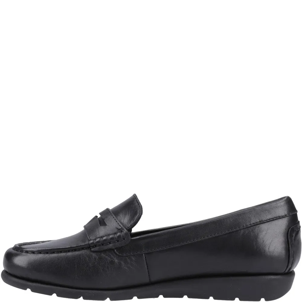 Black Shelby Loafers Soft Padding Narrow Fit