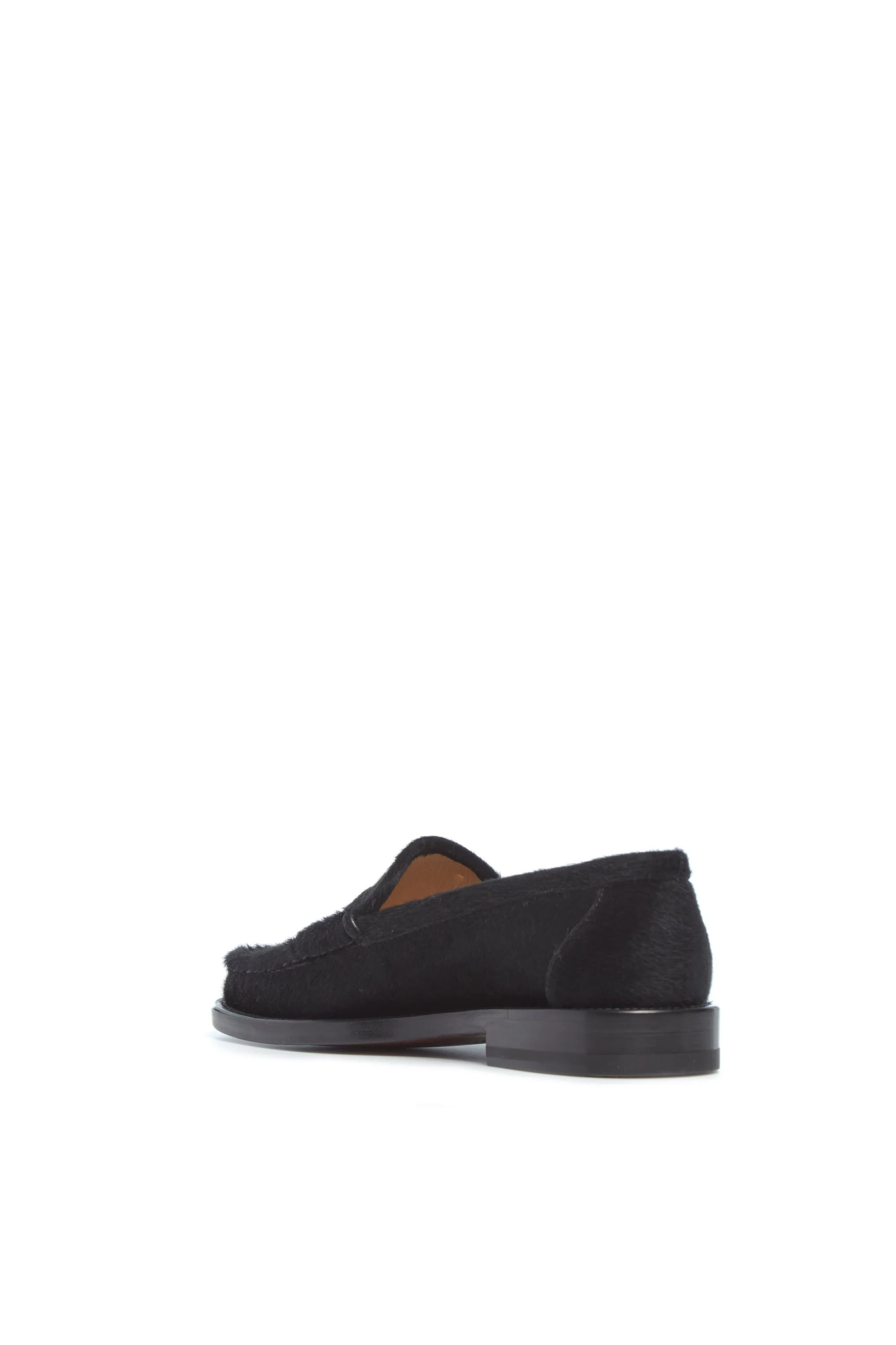 soft fit Pierre Loafer in Black Pony Hair