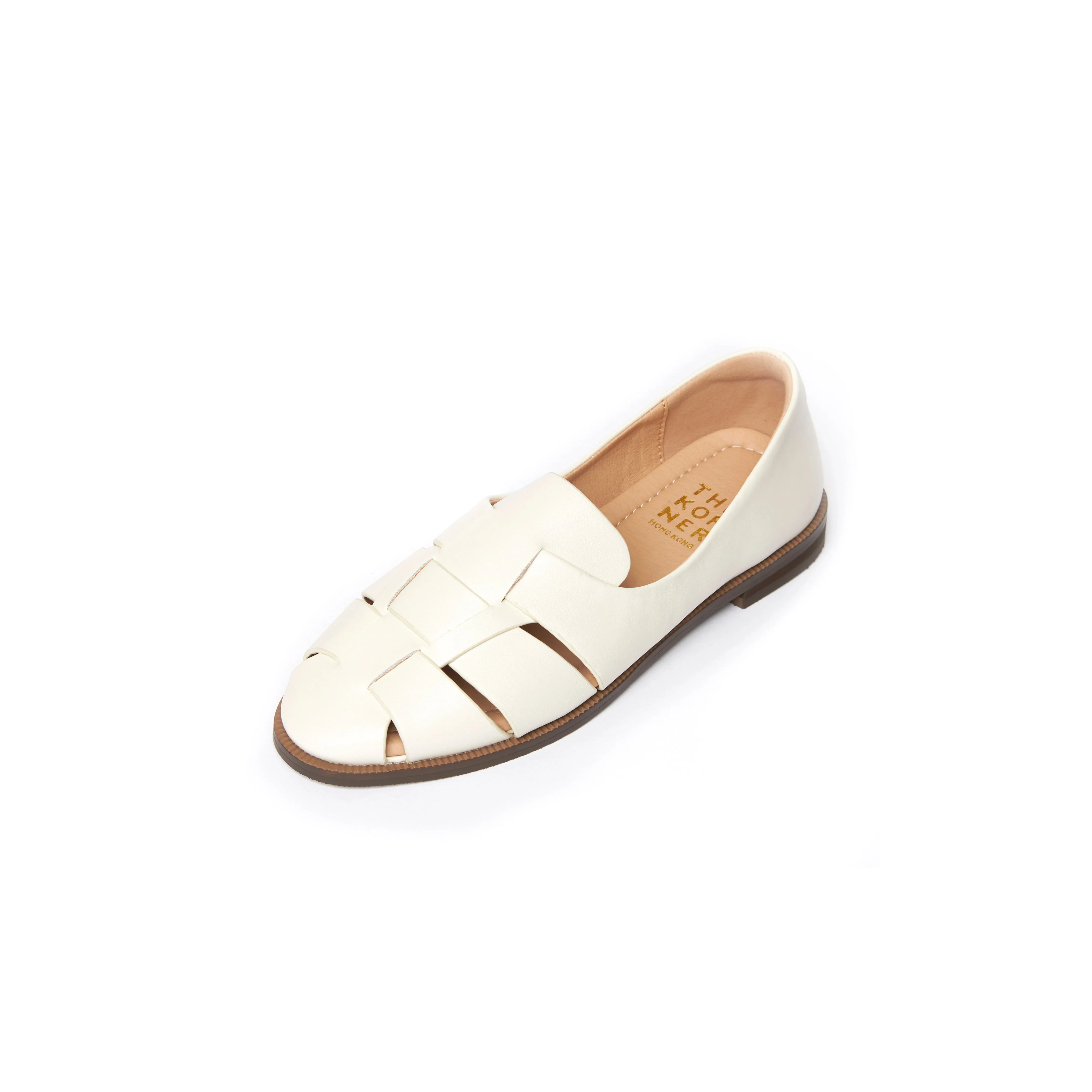 Kris Leather Loafers - Beige ( BEI ) Venetian Style Guard Steps