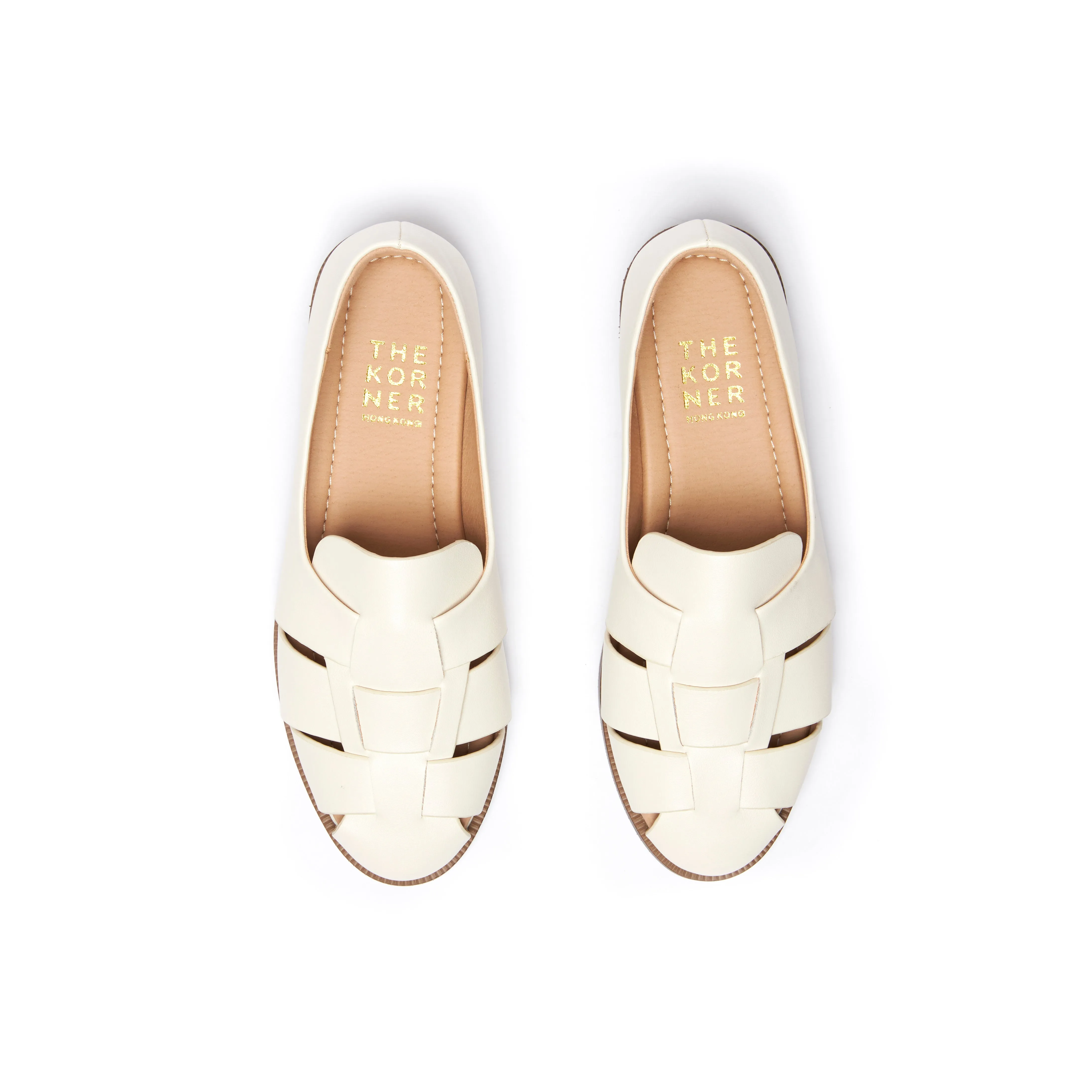 Walk Clear Evening Pace Kris Leather Loafers - Beige ( BEI )