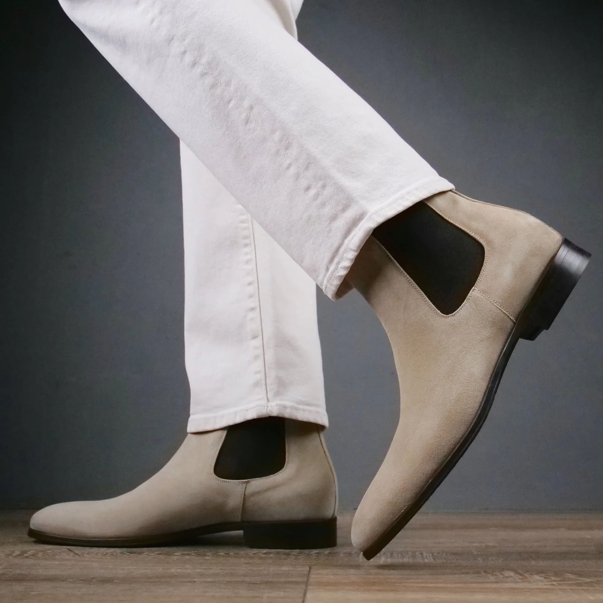 Eastwood Chelsea Boot Sand Suede Effortless Step