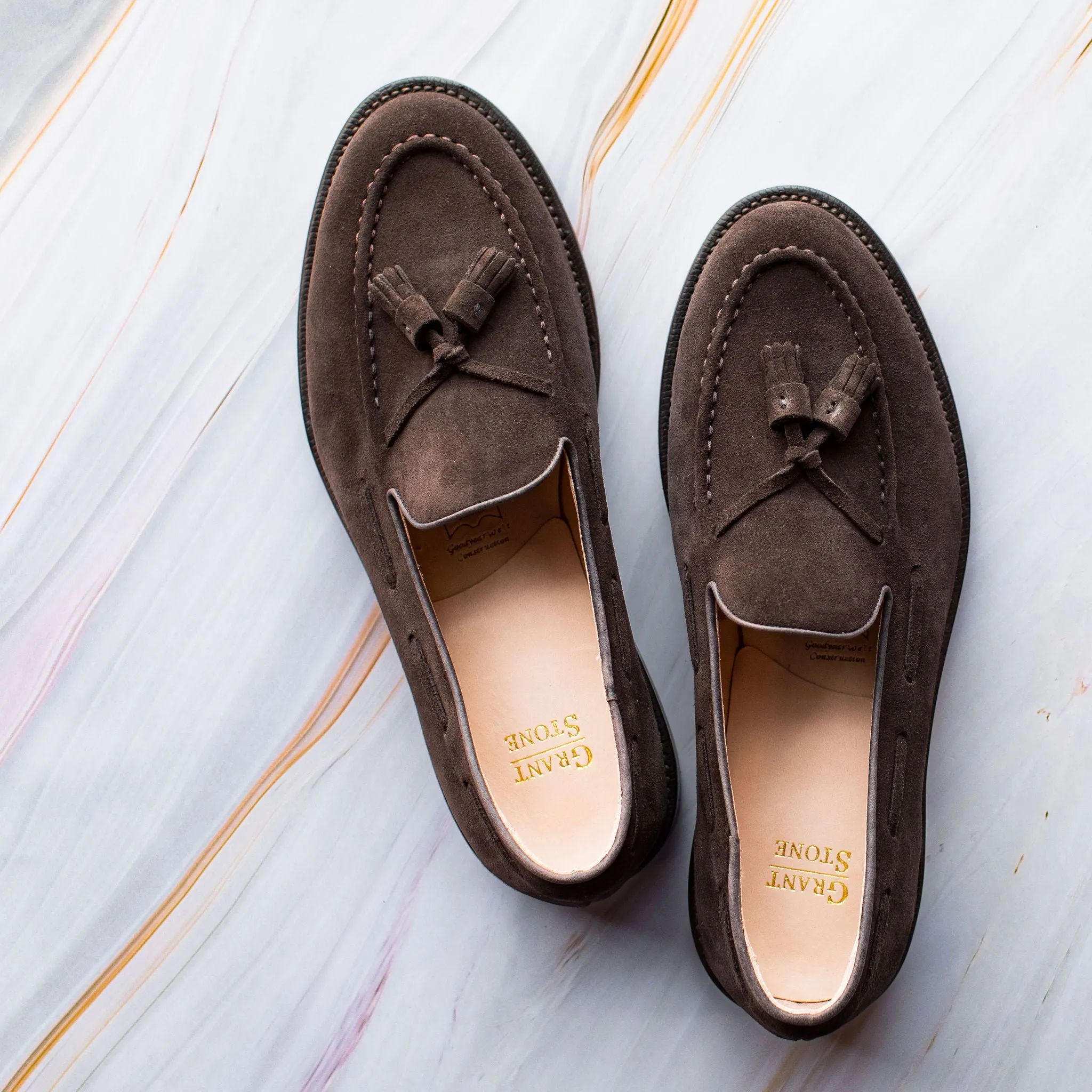 Trendy Walk Late Stroll Tassel Loafer Espresso Suede