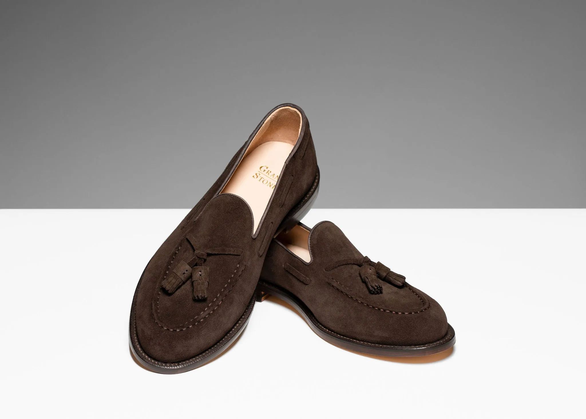 Tassel Loafer Espresso Suede Travel Pair Market Lane