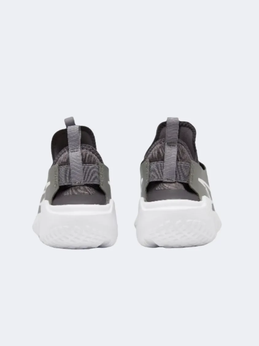 School Style Comfort support Nike Flex Runner 2 Gs Boys Running Shoes Pewter/Ash/White