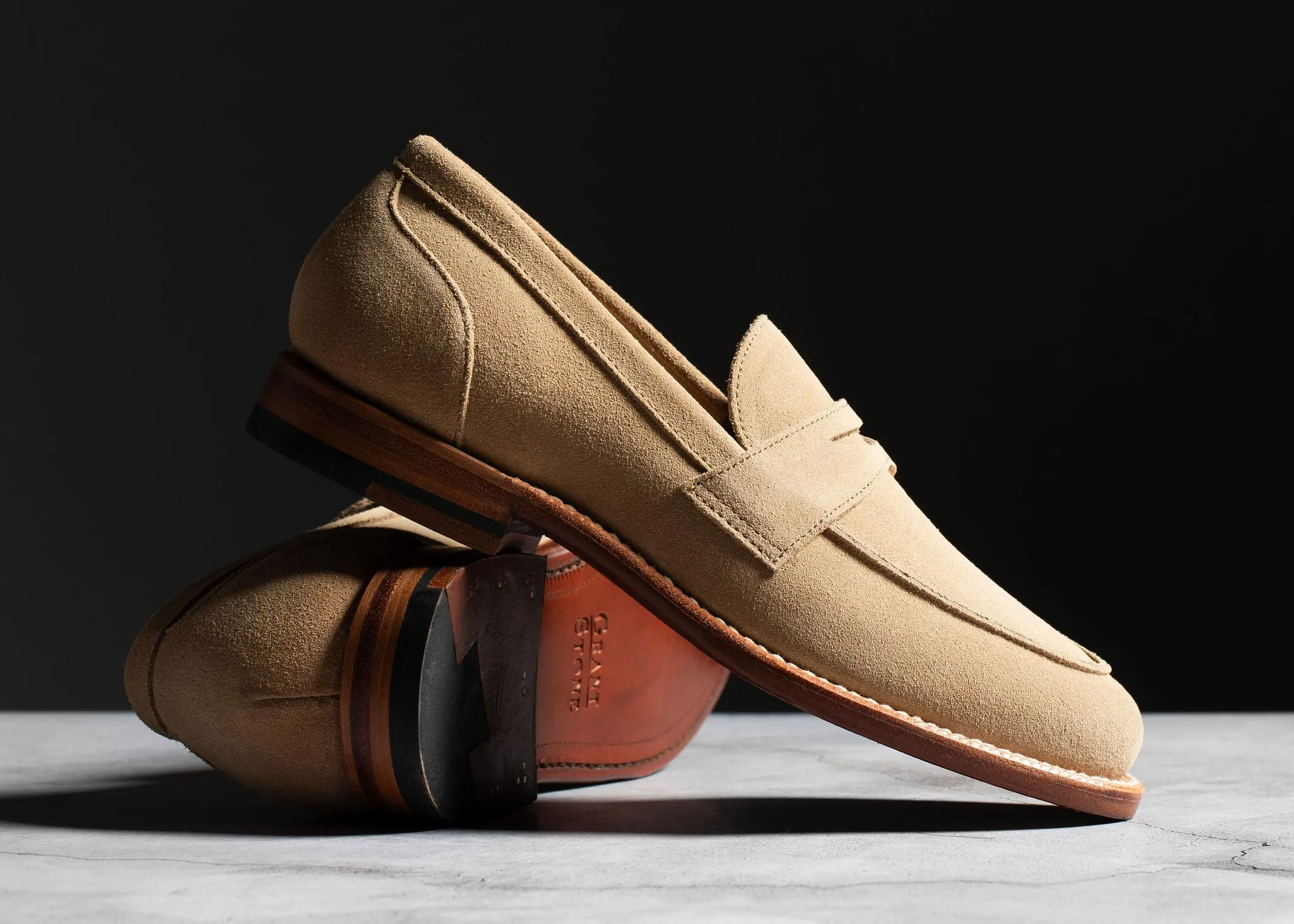 Fair Day Clara Penny Loafer Tan Suede