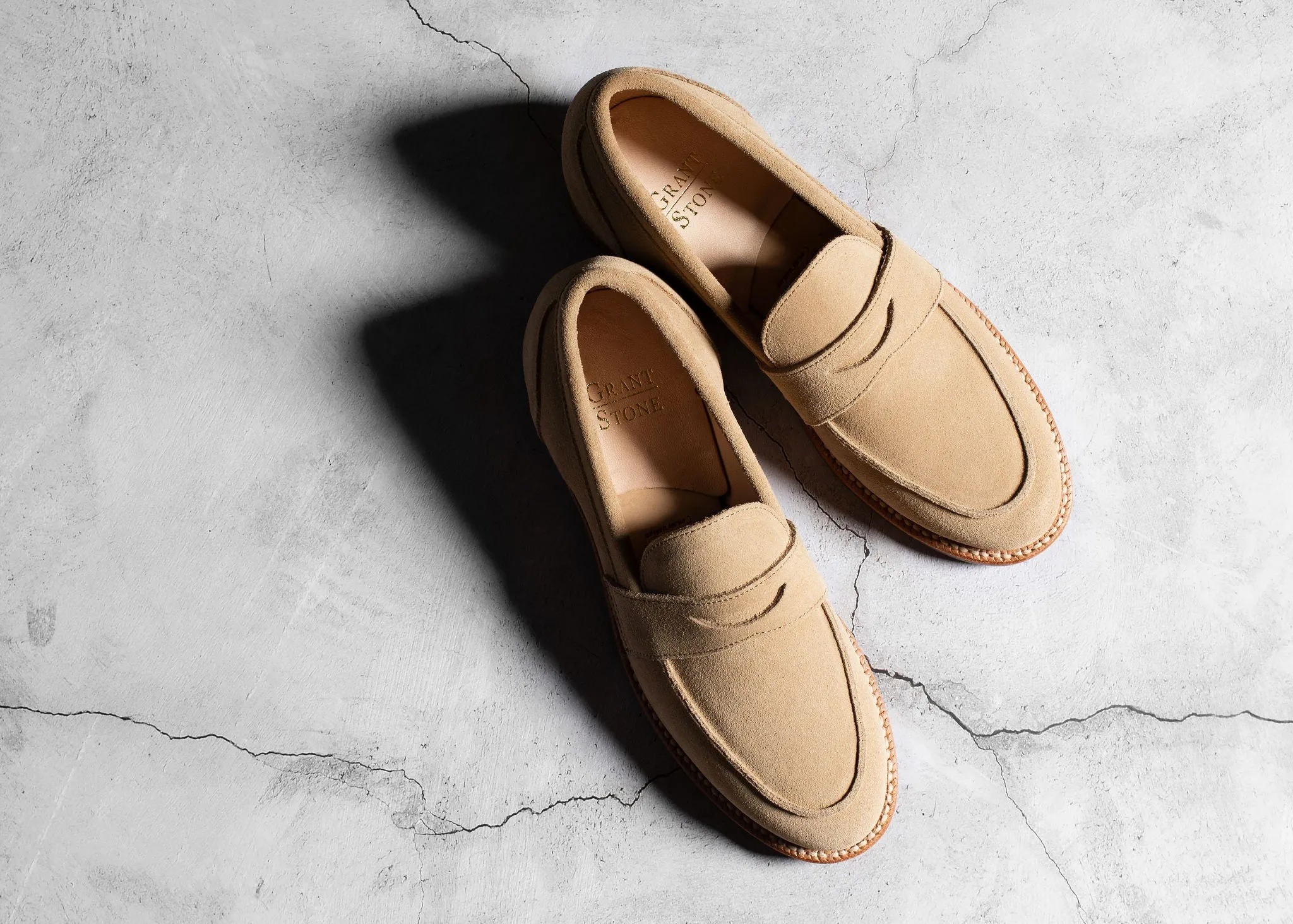 Comfort Cushion Path Walk Clara Penny Loafer Tan Suede
