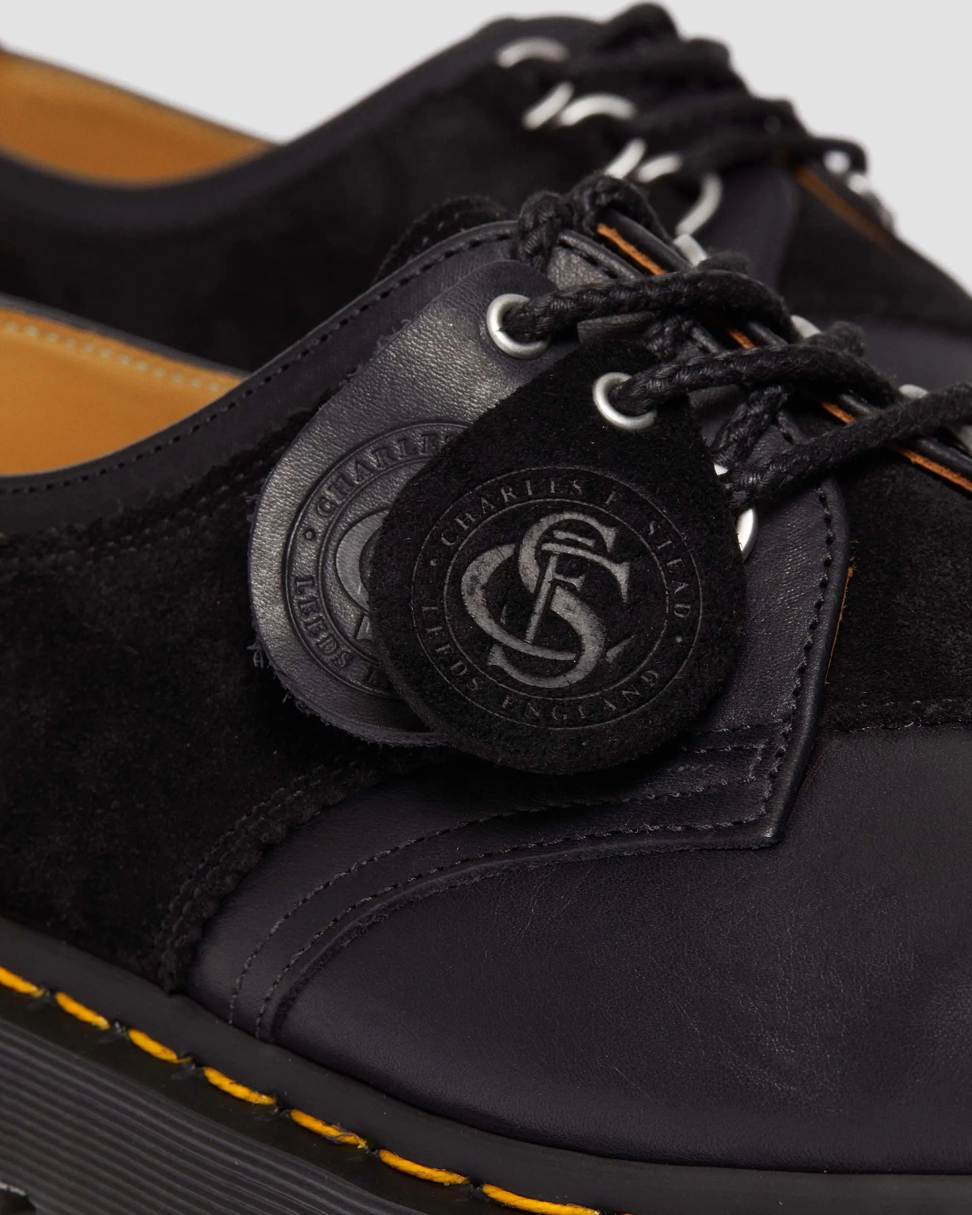 Sleek Walk 1461 Aplq Suede Leather Oxford Shoes