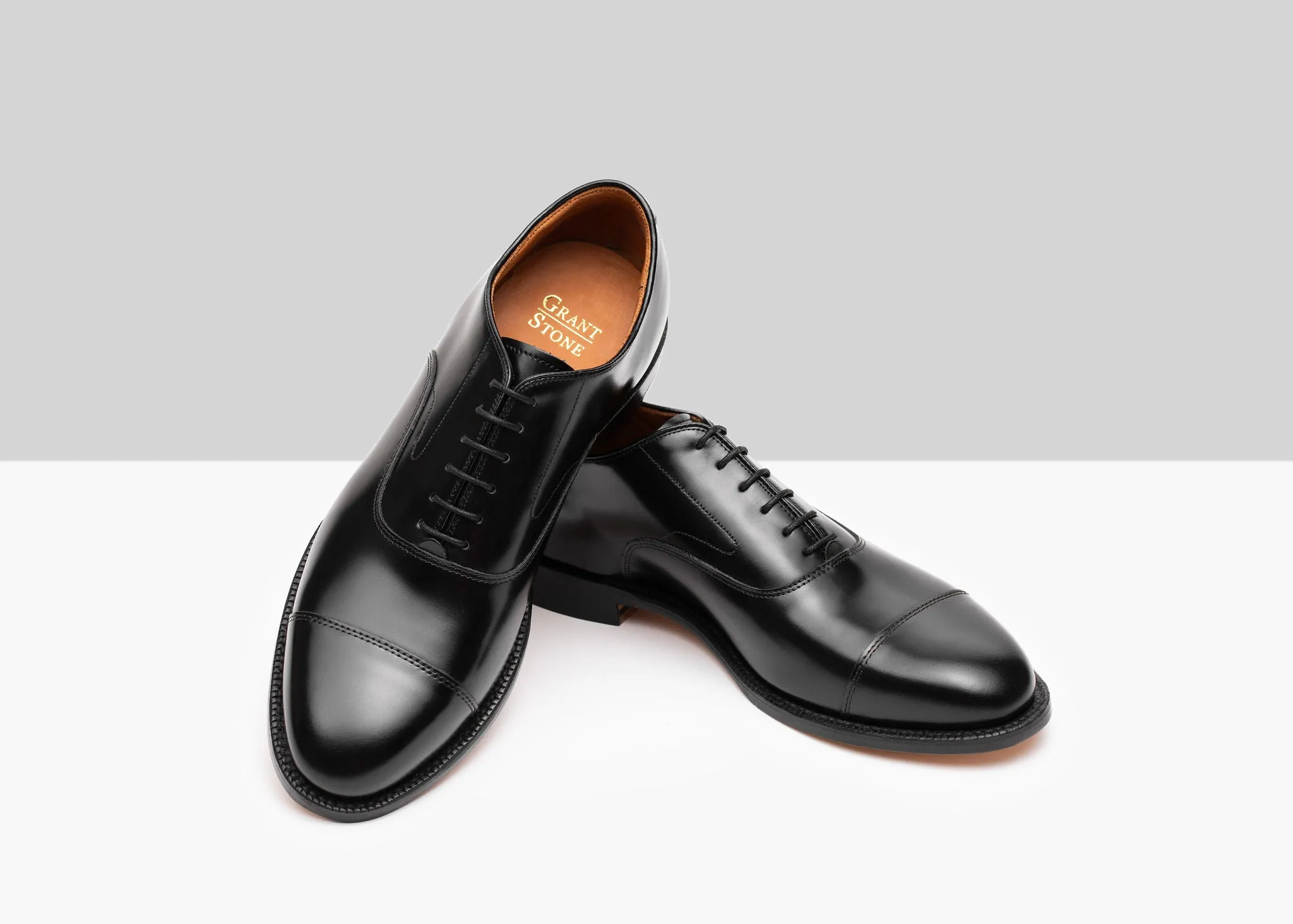 Elegant Walk Cap Toe Oxford - Black