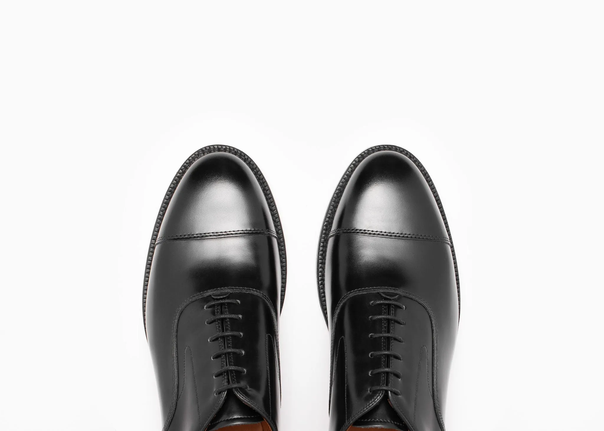 All Day Wear Step Comfort Cap Toe Oxford - Black