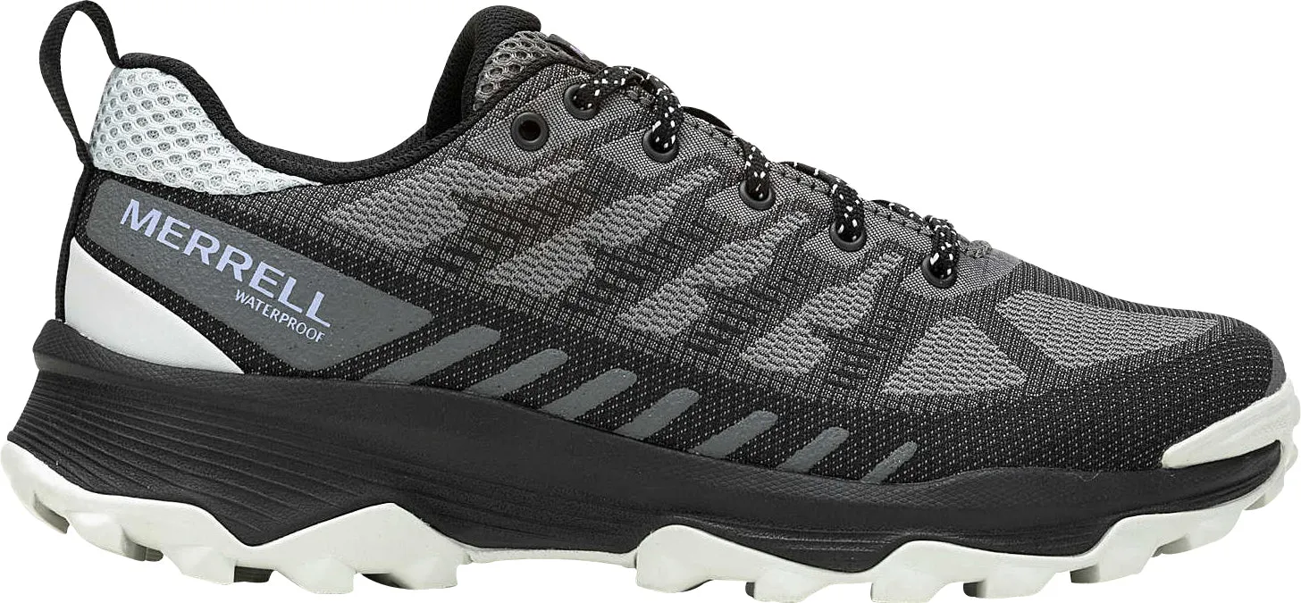 Trail Traction Merrell Speed Eco Waterproof Womens Walking Shoes - Grey