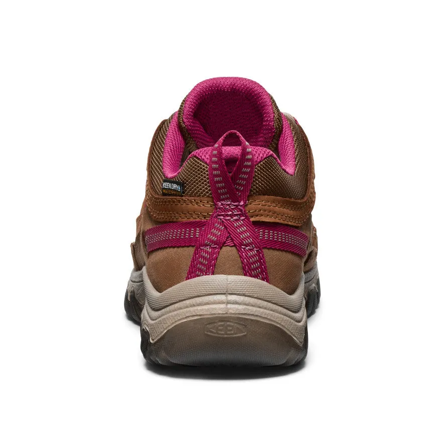 Slip Resistant Women's Targhee IV Waterproof Hiking Shoe  |  Bison/Beaujolais